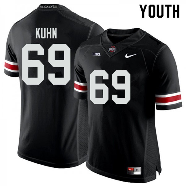 Ohio State Buckeyes #69 Chris Kuhn Youth Official Jersey Black OSU53067